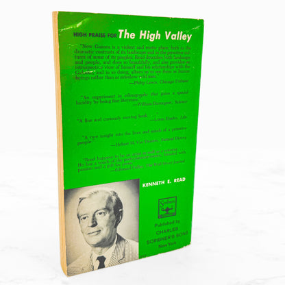 The High Valley by Kenneth E. Read [FIRST PAPERBACK EDITION] 1965 • Charles Scribner's Sons