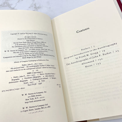 His Promised Land: The Autobiography of John P. Parker edited by Stuart Seely Sprague [FIRST EDITION • FIRST PRINTING] 1996