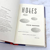 Holes by Louis Sachar [FIRST EDITION] 1998 • Farrar Straus Giroux