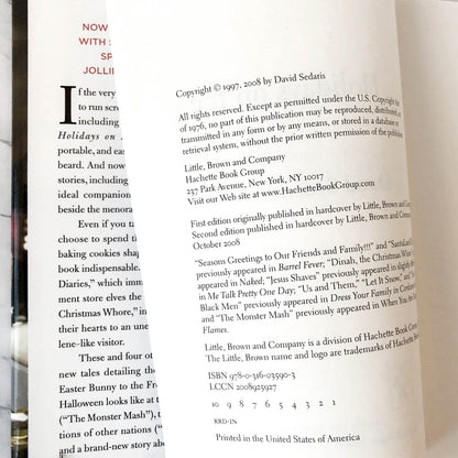 Holidays on Ice by David Sedaris [HARDCOVER RE-ISSUE] 2008 • Little Brown