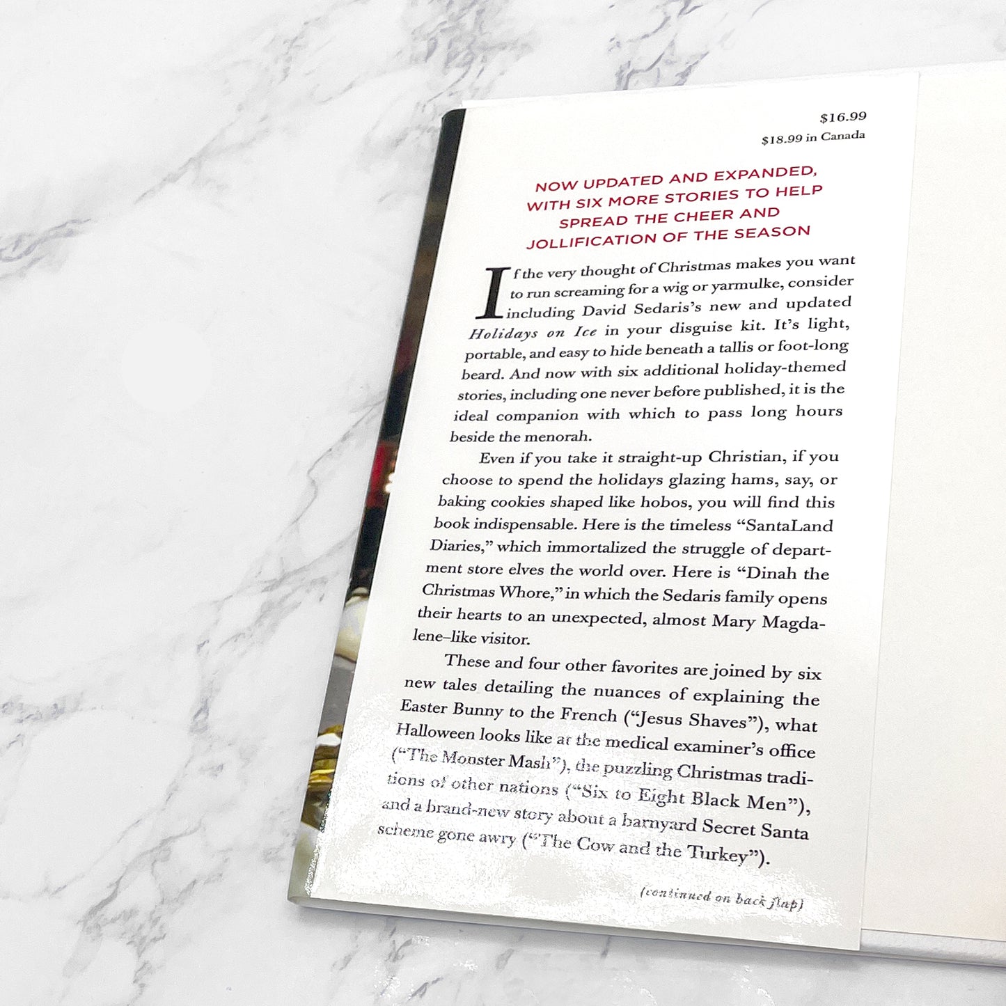 Holidays on Ice by David Sedaris SIGNED! [HARDCOVER RE-ISSUE] 2008 • Little Brown & Co.