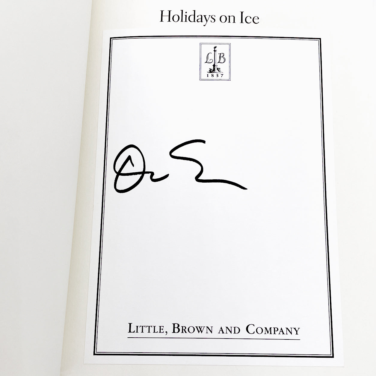 Holidays on Ice by David Sedaris SIGNED! [HARDCOVER RE-ISSUE] 2008 • Little Brown & Co.