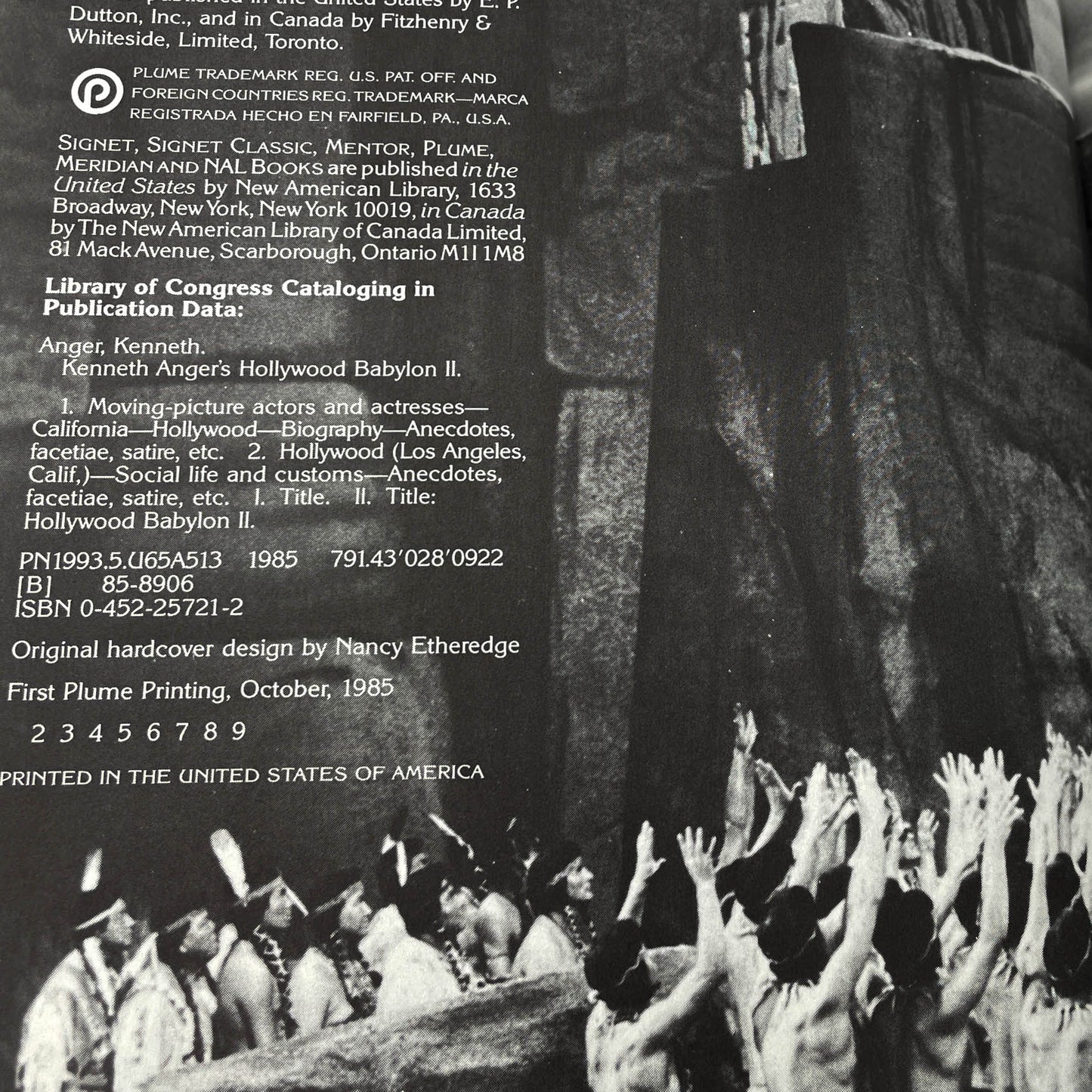 Hollywood Babylon II by Kenneth Anger [FIRST EDITION PAPERBACK] 1985 • Plume