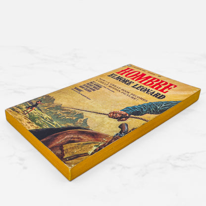 Hombre by Elmore Leonard [SECOND PAPERBACK PRINTING] 1967 • Ballantine • Movie Tie-in