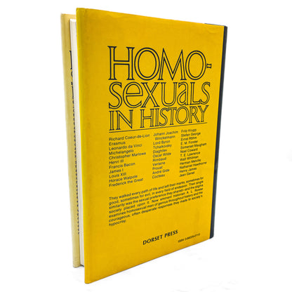 Homosexuals in History by A.L. Rowse [HARDCOVER RE-ISSUE] 1983 • Dorset Press