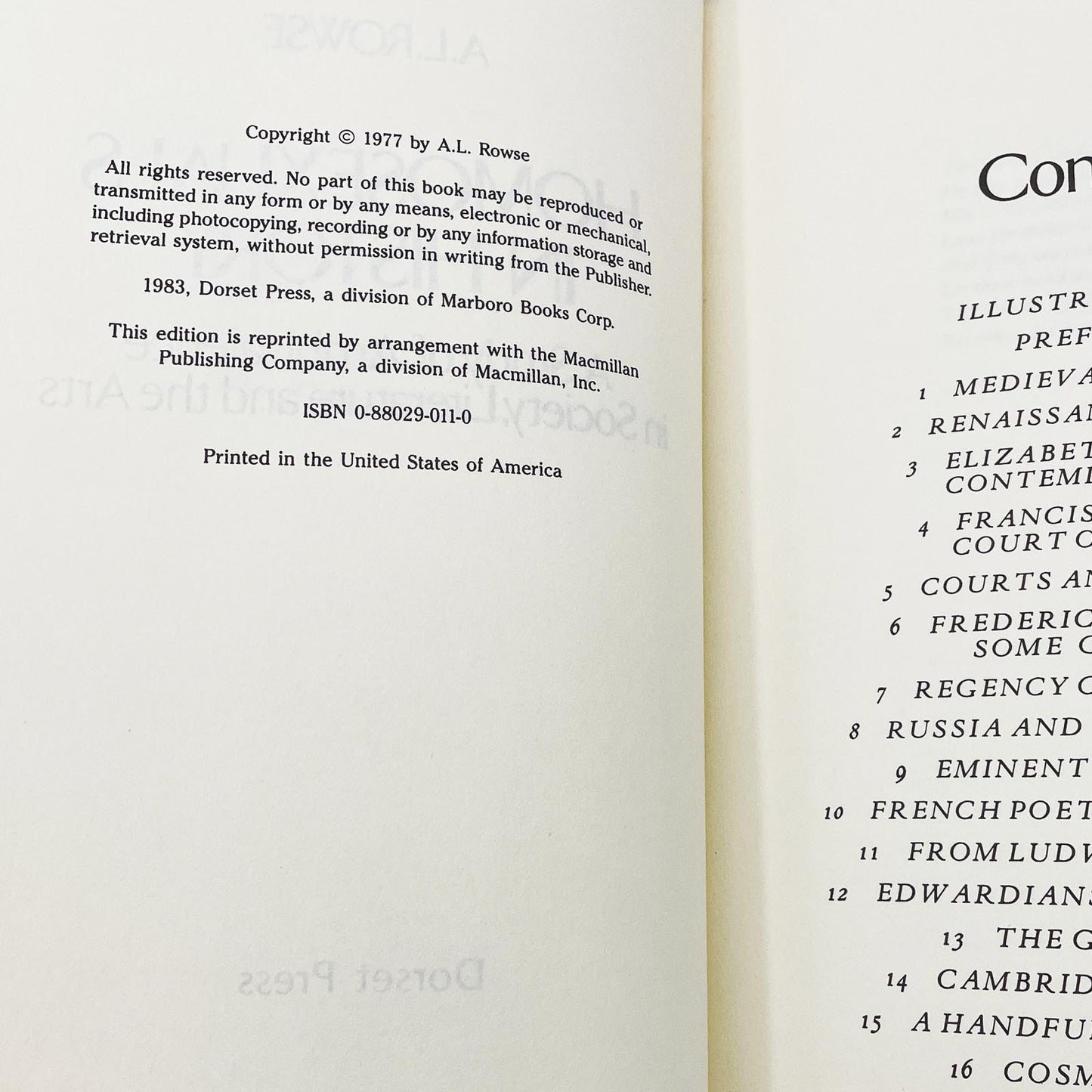 Homosexuals in History by A.L. Rowse [HARDCOVER RE-ISSUE] 1983 • Dorset Press