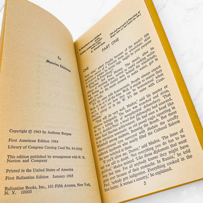Honey For the Bears by Anthony Burgess [FIRST U.S. PAPERBACK PRINTING] 1965 • Ballantine