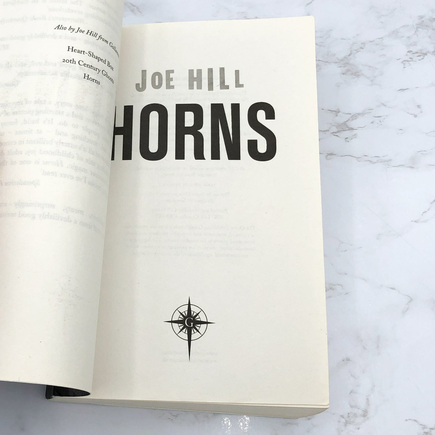 Horns by Joe Hill [FIRST U.K. PAPERBACK EDITION] 2011 • Gollancz