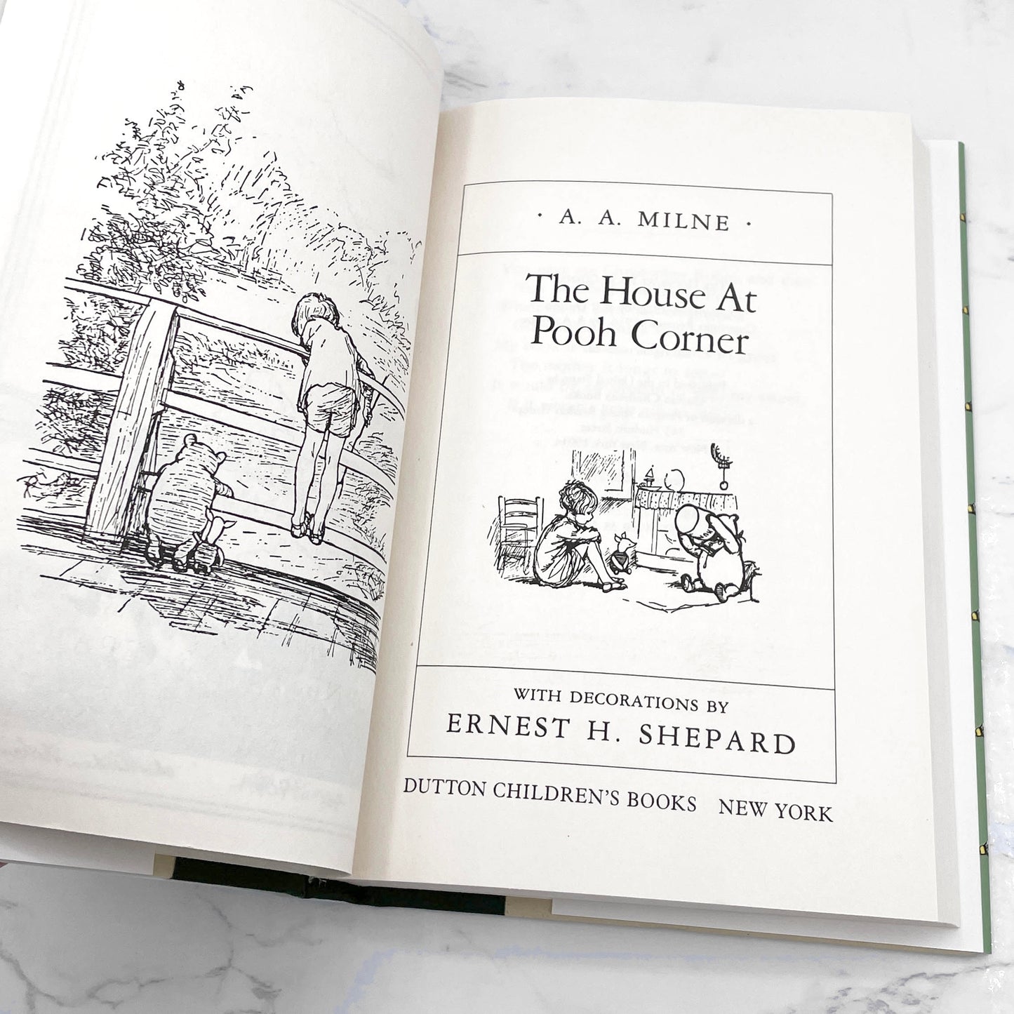 The House at Pooh Corner by A.A. Milne [HARDCOVER RE-ISSUE] 1988 • Dutton Books