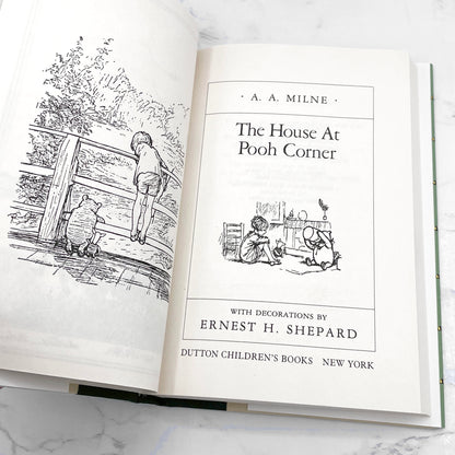 The House at Pooh Corner by A.A. Milne [HARDCOVER RE-ISSUE] 1988 • Dutton Books
