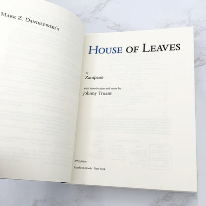 House of Leaves by Mark Z. Danielewski [REMASTERED FULL-COLOR EDITION] 2000  ❧ Pantheon Softcover