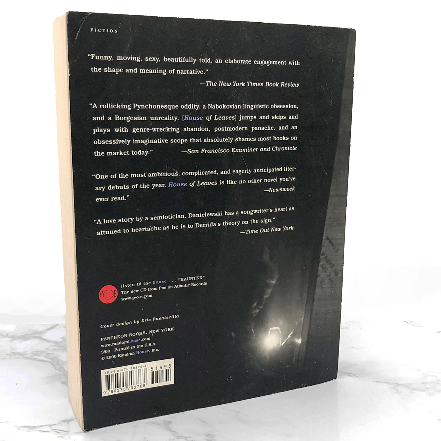 House of Leaves by Mark Z. Danielewski [2-COLOR EDITION / BLUE] 2000 • Pantheon Softcover