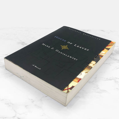 House of Leaves by Mark Z. Danielewski [2-COLOR EDITION / BLUE] 2000 • Pantheon Softcover