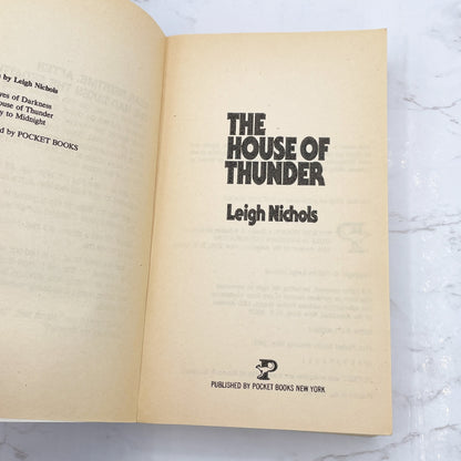 The House of Thunder by Leigh Nichols aka Dean Koontz [FIRST EDITION • FIRST PRINTING] 1982 • Pocket