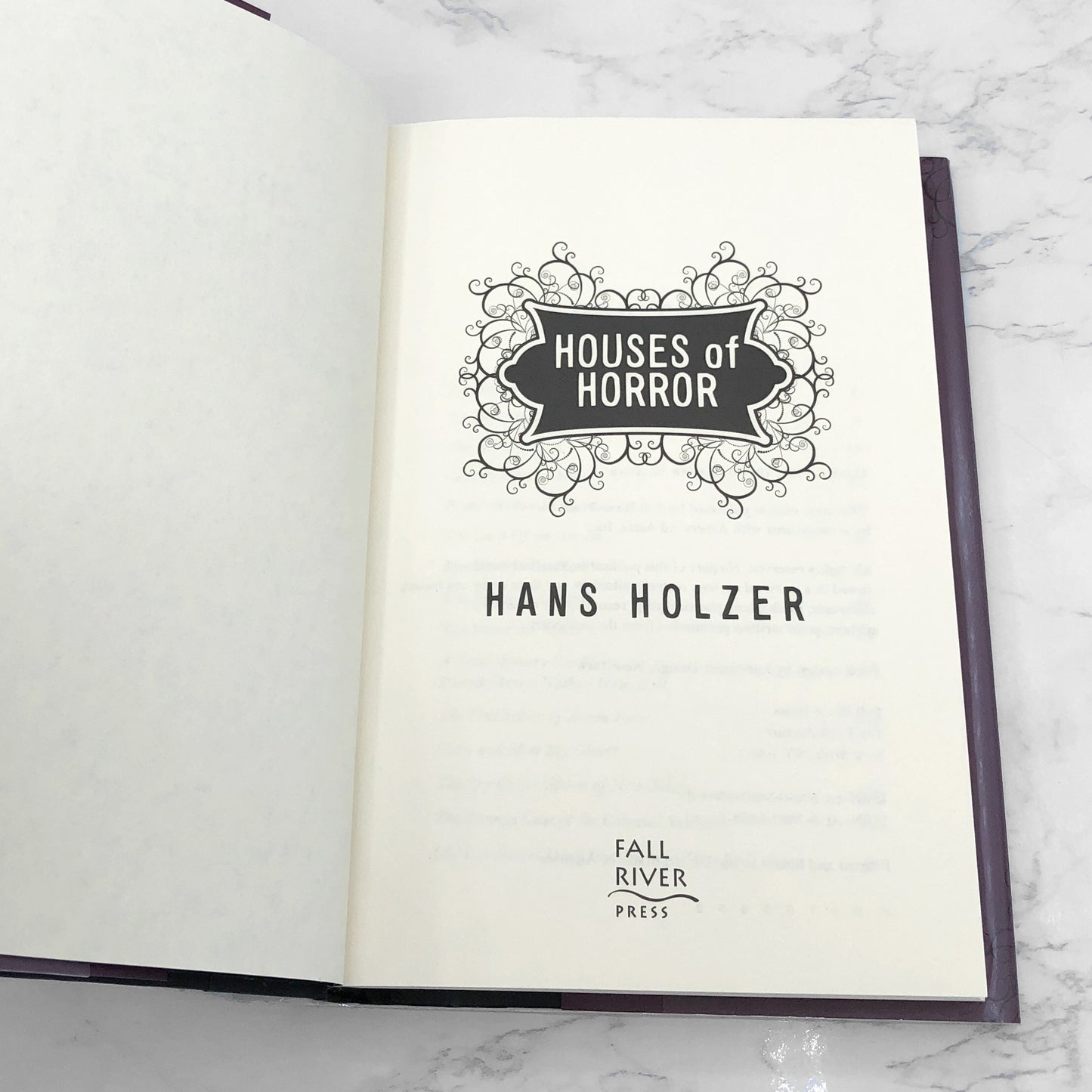 Houses of Horror by Hans Holzer [FIRST HARDCOVER EDITION] 2007 • Fall River