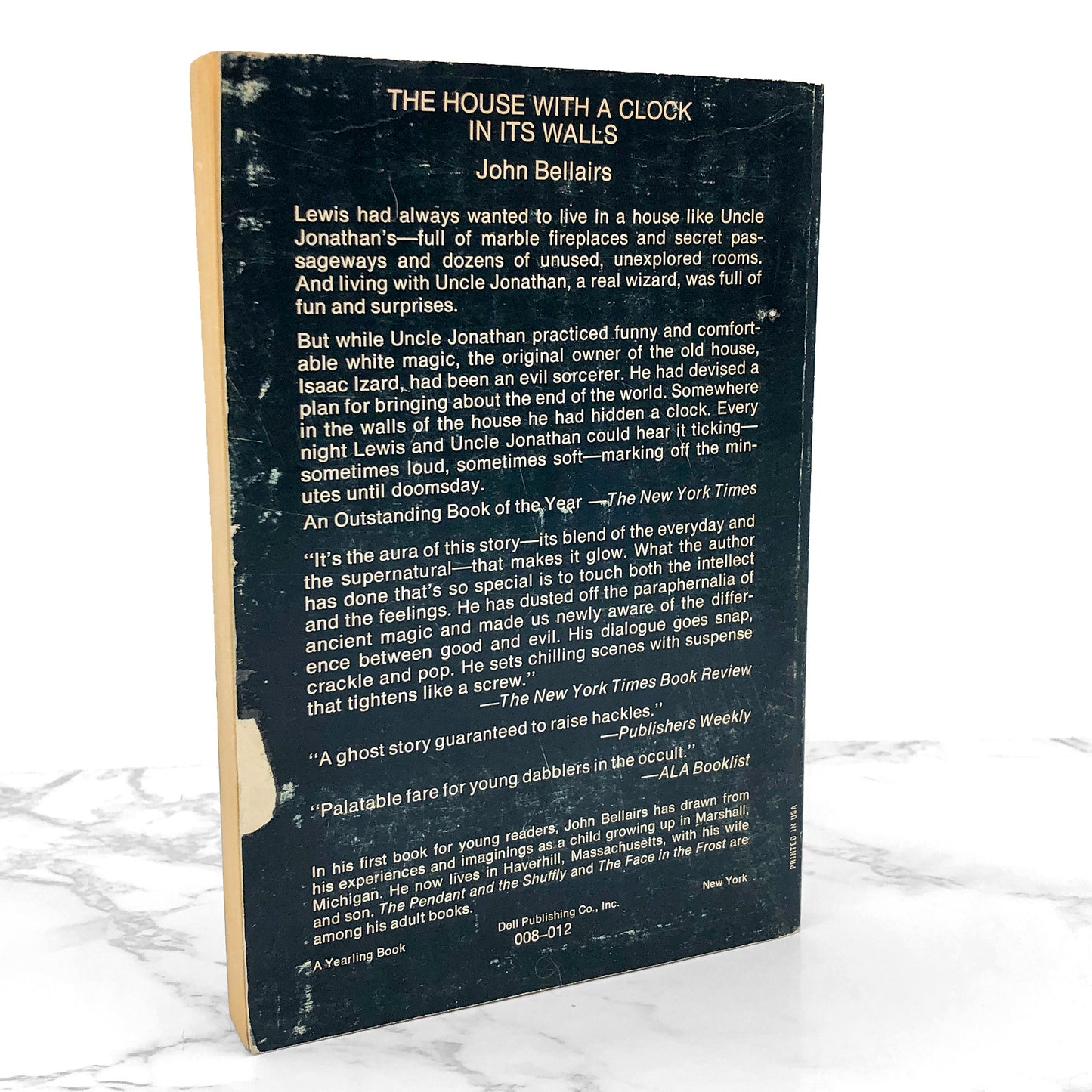The House With A Clock in Its Walls by John Bellairs [FIRST PAPERBACK EDITION] 1975 • Dell•Yearling