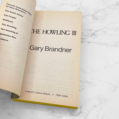 The Howling III by Gary Brandner [FIRST PAPERBACK PRINTING] 1985 • Fawcett