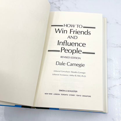 How To Win Friends and Influence People by Dale Carnegie [REVISED EDITION HARDCOVER] 1981 • Simon & Schuster