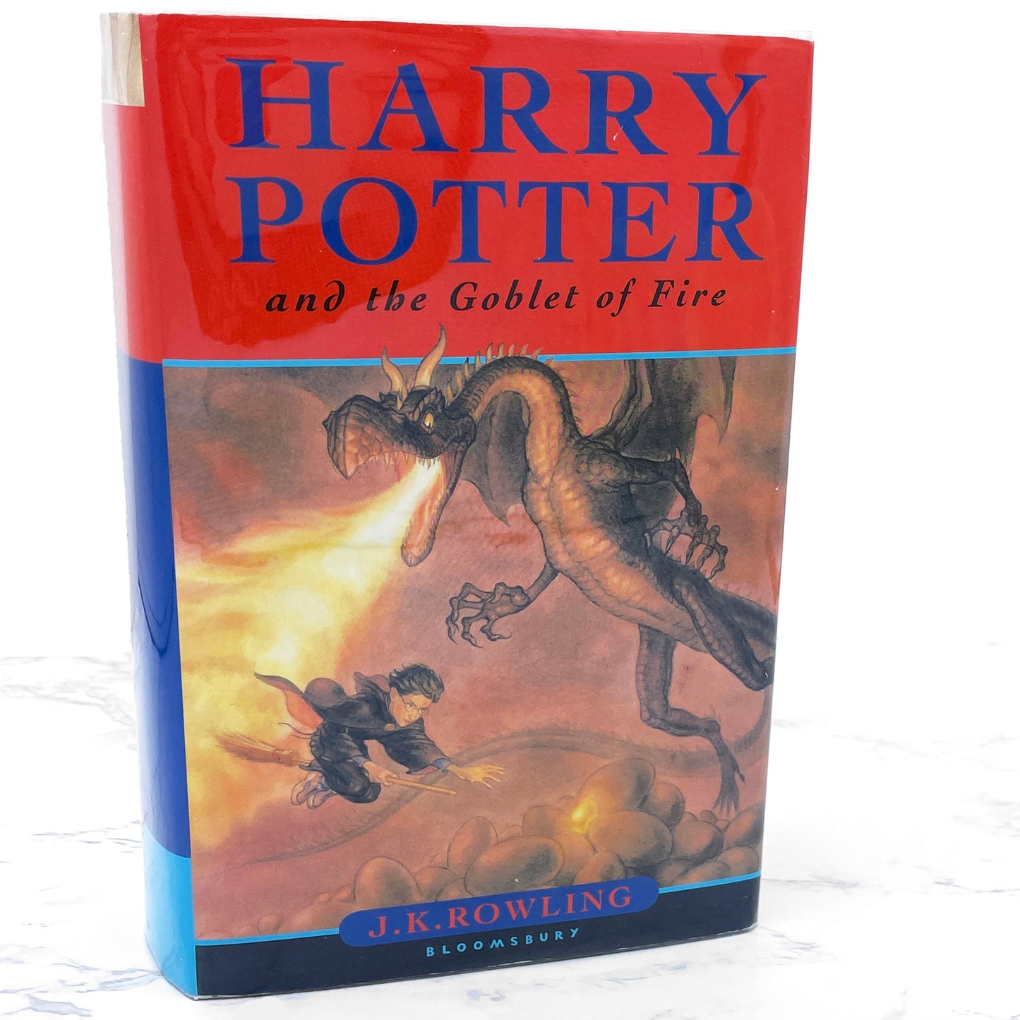 Harry Potter and the Goblet of Fire by J.K. Rowling [U.K. HARDCOVER RE-PRINT] 2003 • Bloomsbury