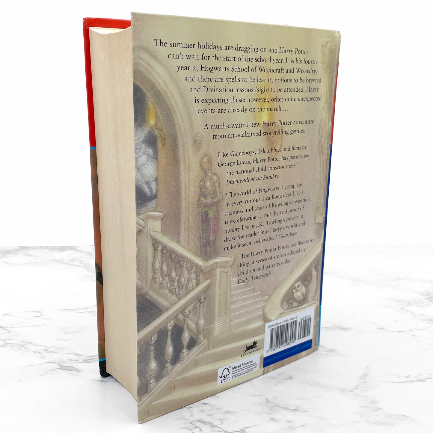 Harry Potter and the Goblet of Fire by J.K. Rowling [U.K. HARDCOVER RE-PRINT] 2003 • Bloomsbury