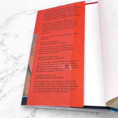 Harry Potter and the Goblet of Fire by J.K. Rowling [U.K. HARDCOVER RE-PRINT] 2003 • Bloomsbury