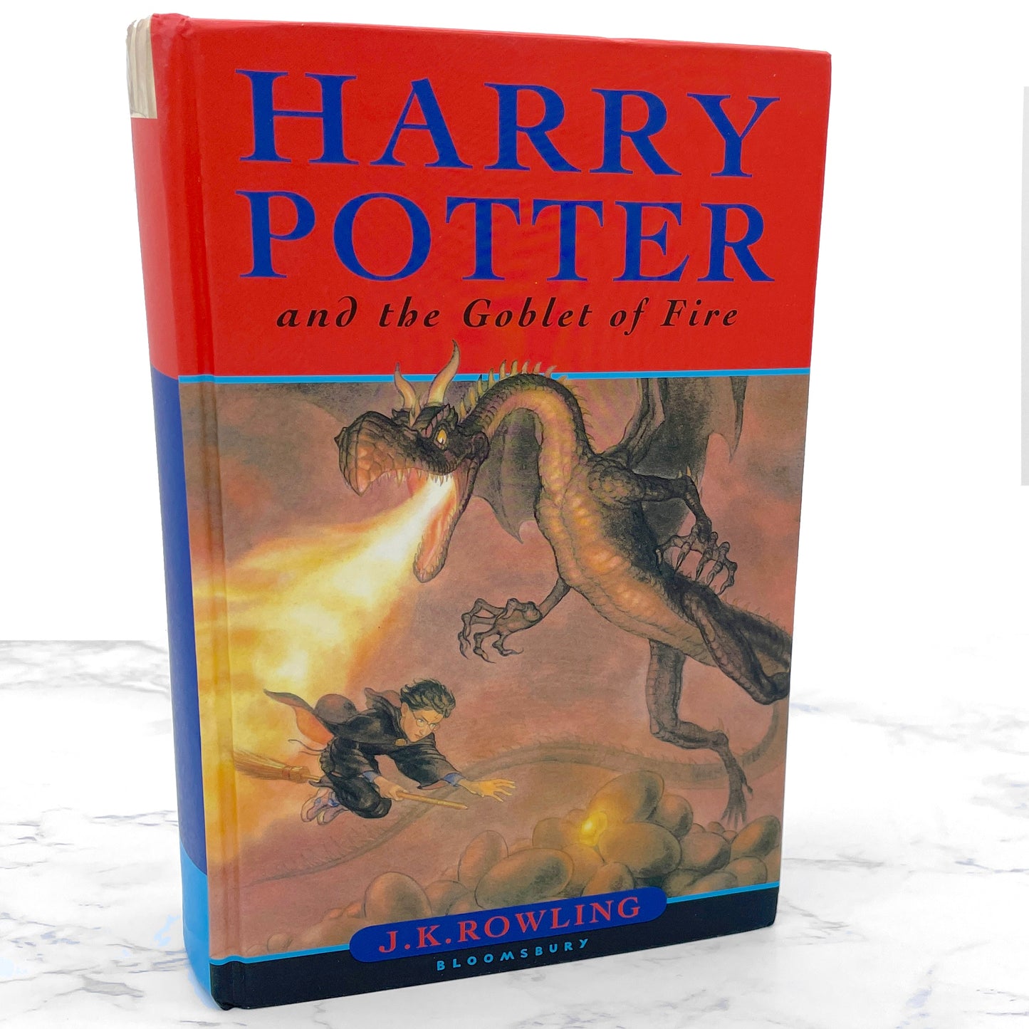 Harry Potter and the Goblet of Fire by J.K. Rowling [U.K. HARDCOVER RE-PRINT] 2003 • Bloomsbury