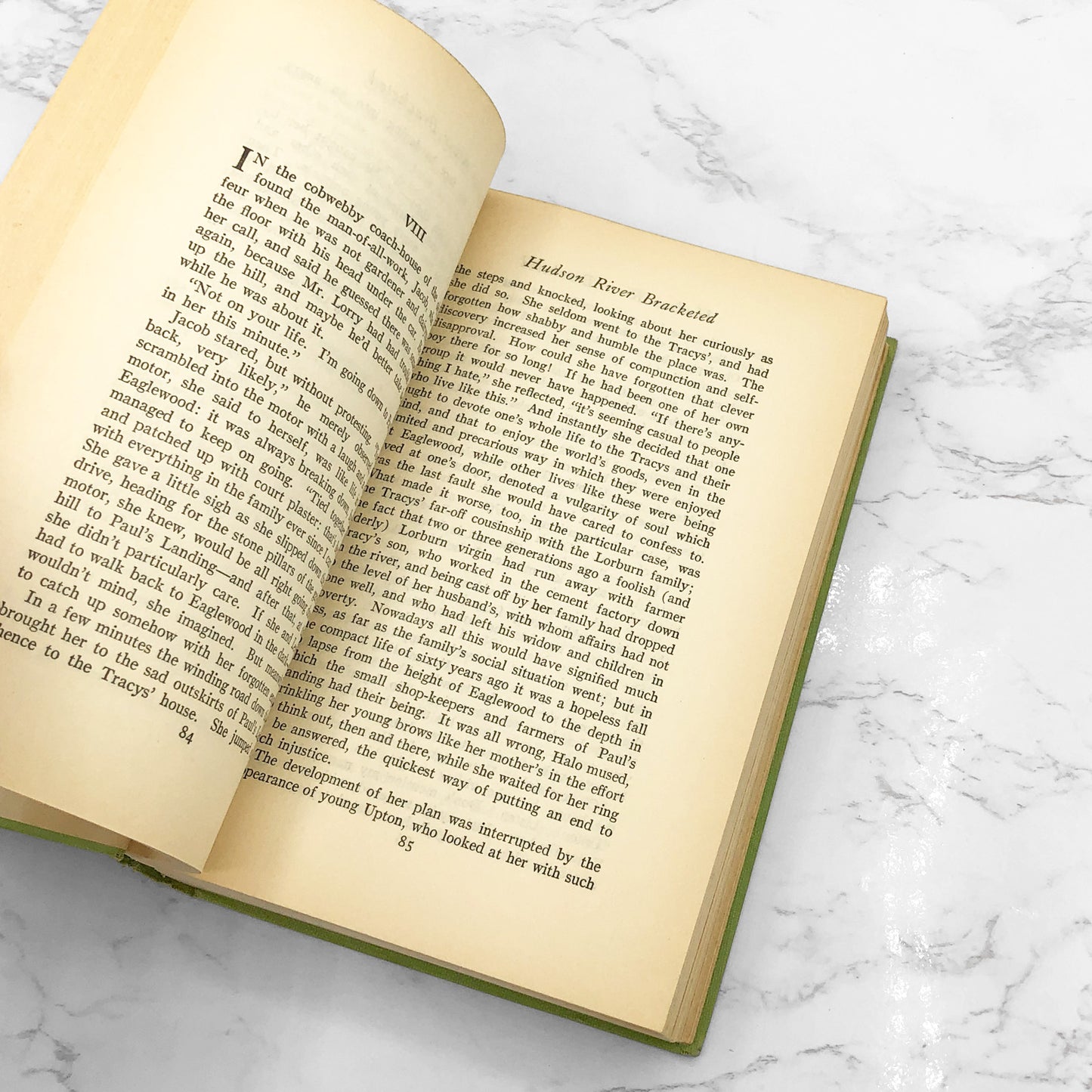 Hudson River Bracketed by Edith Wharton [ANTIQUE HARDCOVER] 1929 • Grosset & Dunlap