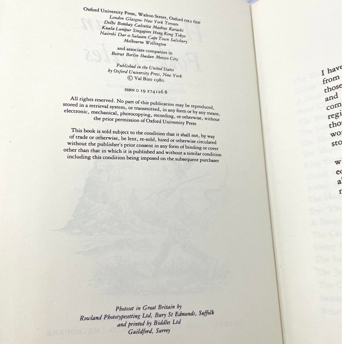 Hungarian Folk-Tales retold & illustrated by Val Biro [FIRST EDITION • FIRST PRINTING] 1980 • Oxford University Press