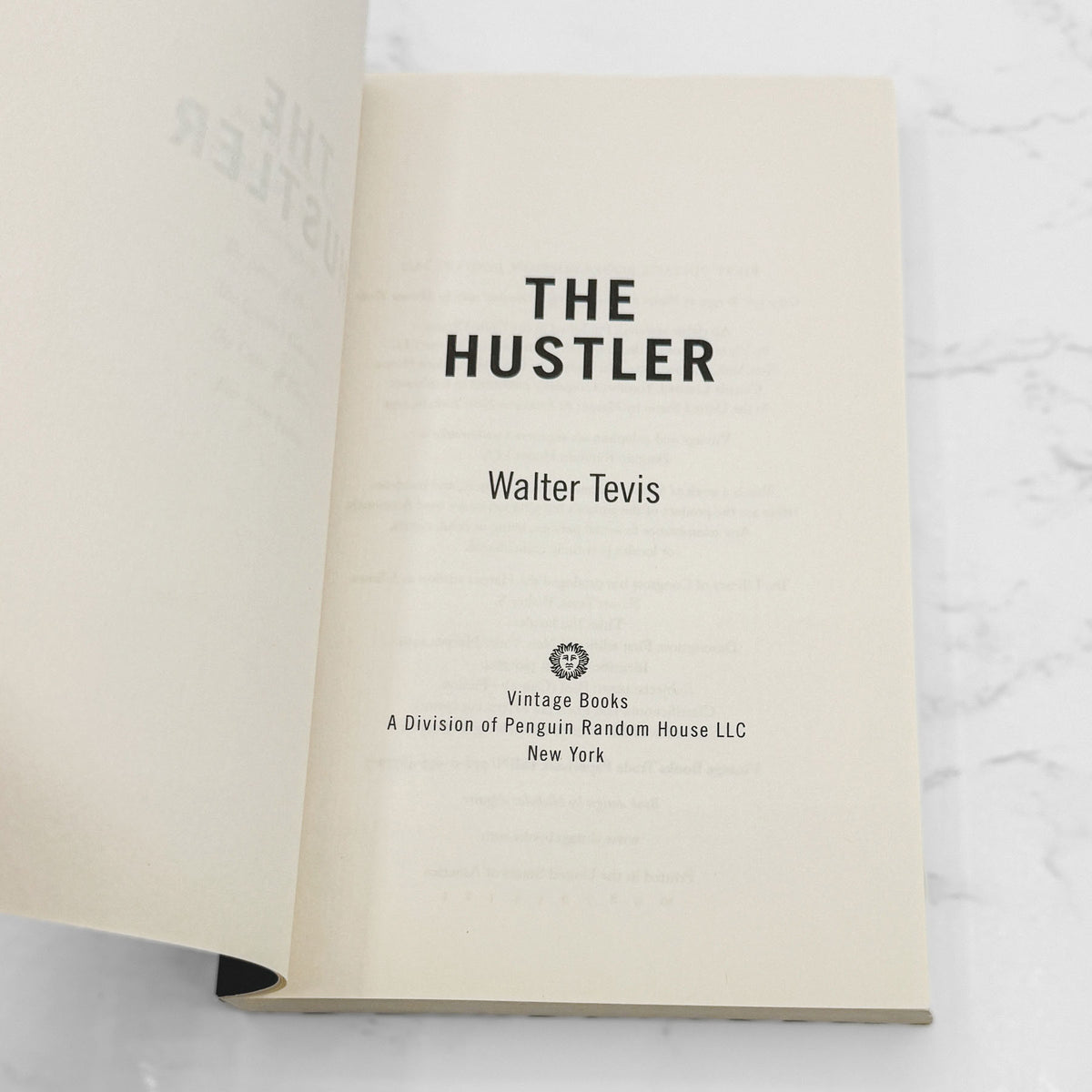 The Hustler by Walter Tevis [TRADE PAPERBACK] 2022 • Vintage Books