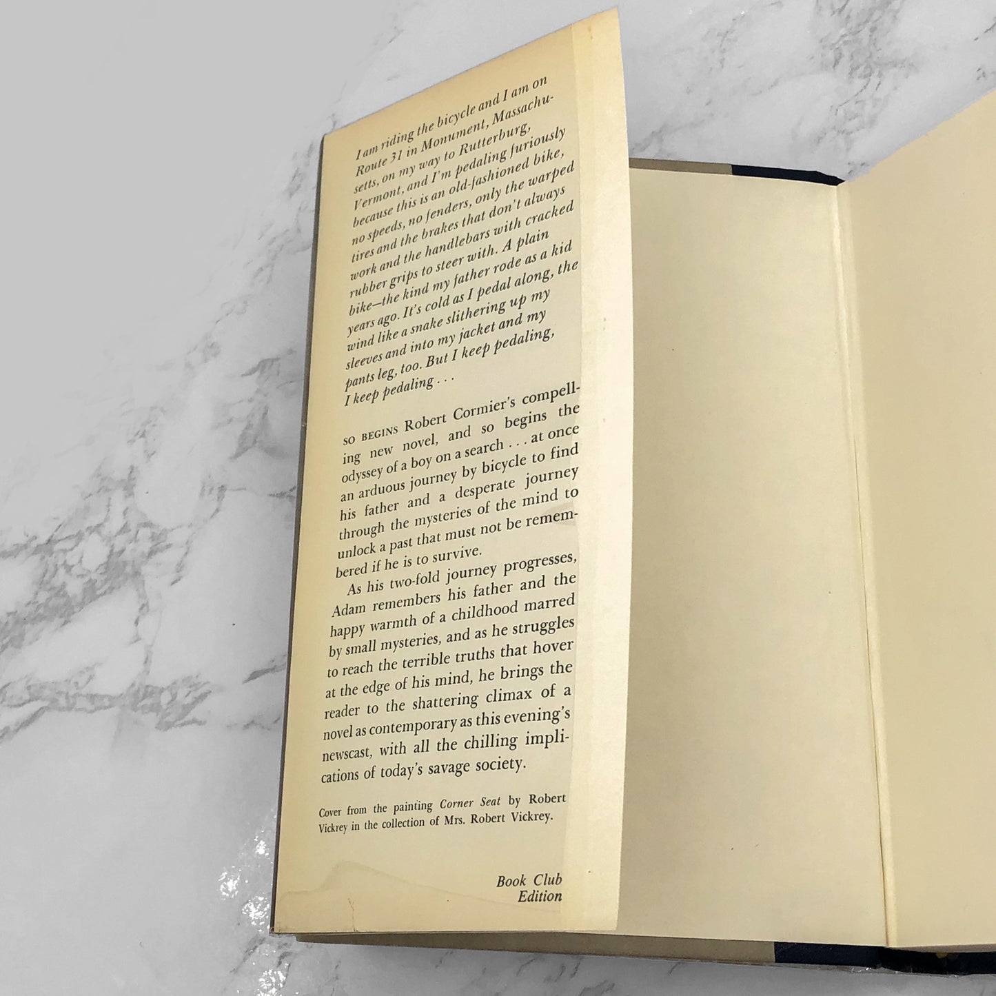 I Am the Cheese by Robert Cormier [FIRST BOOK CLUB EDITION] 1977 Hardcover • Pantheon Books