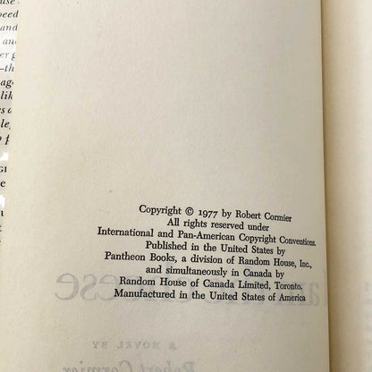 I Am the Cheese by Robert Cormier [FIRST BOOK CLUB EDITION] 1977 Hardcover • Pantheon Books