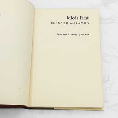 Idiots First by Bernard Malamud [FIRST EDITION] 1964  • Farrar Straus Giroux