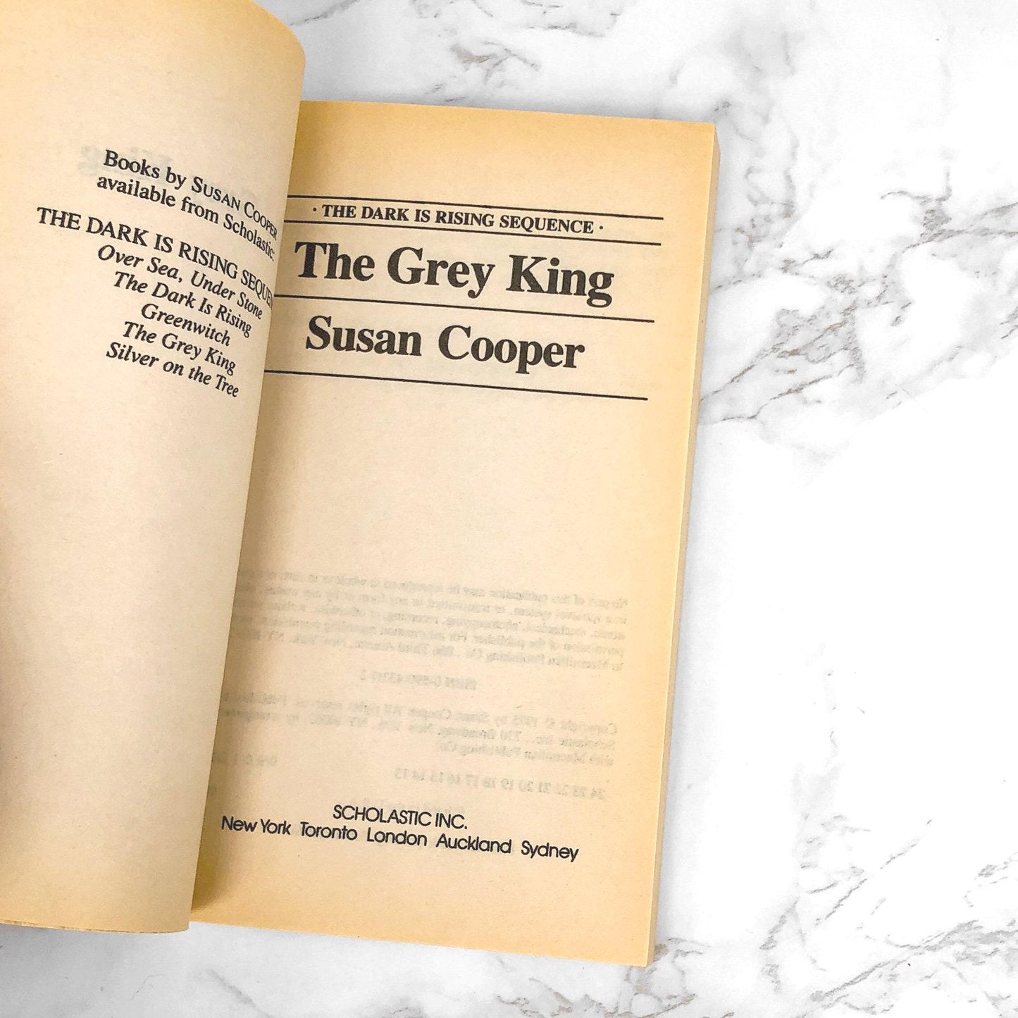 The Grey King by Susan Cooper [1990 PAPERBACK] • Scholastic