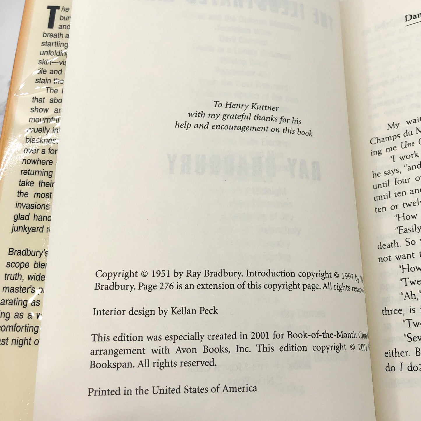 The Illustrated Man by Ray Bradbury [HARDCOVER RE-ISSUE] 2001 • BOMC