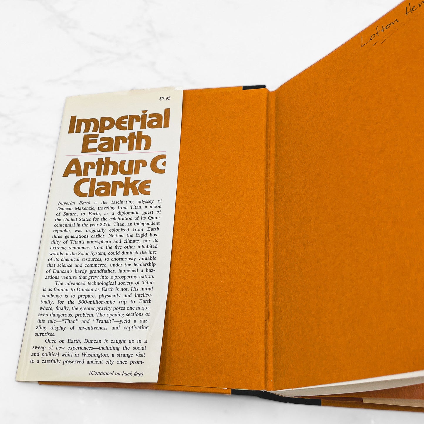 Imperial Earth by Arthur C. Clarke [FIRST EDITION] 1976 • Harcourt Brace Jovanovich