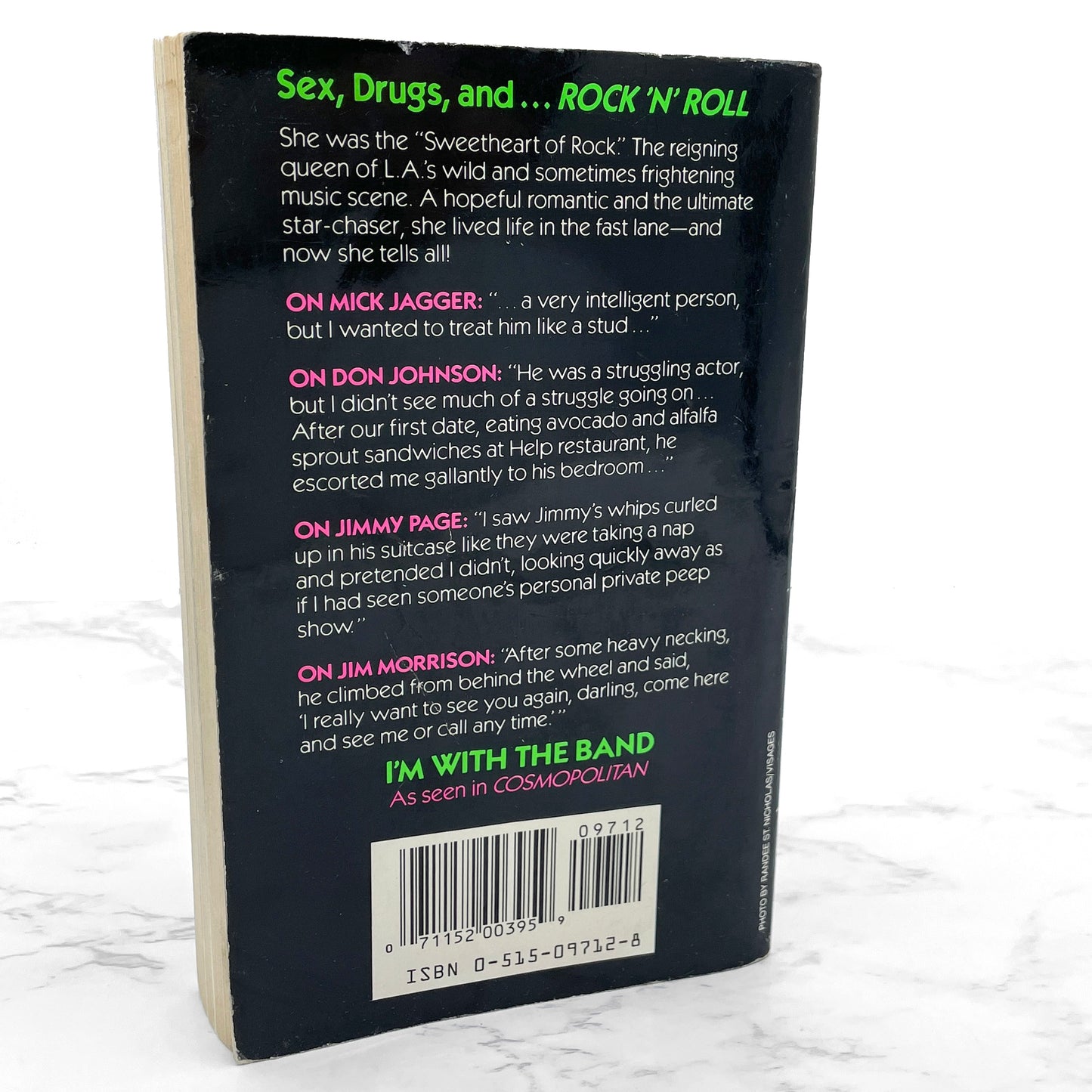 I'm with the Band: Confessions of a Groupie by Pamela Des Barres [FIRST PAPERBACK PRINTING] 1988 • Jove