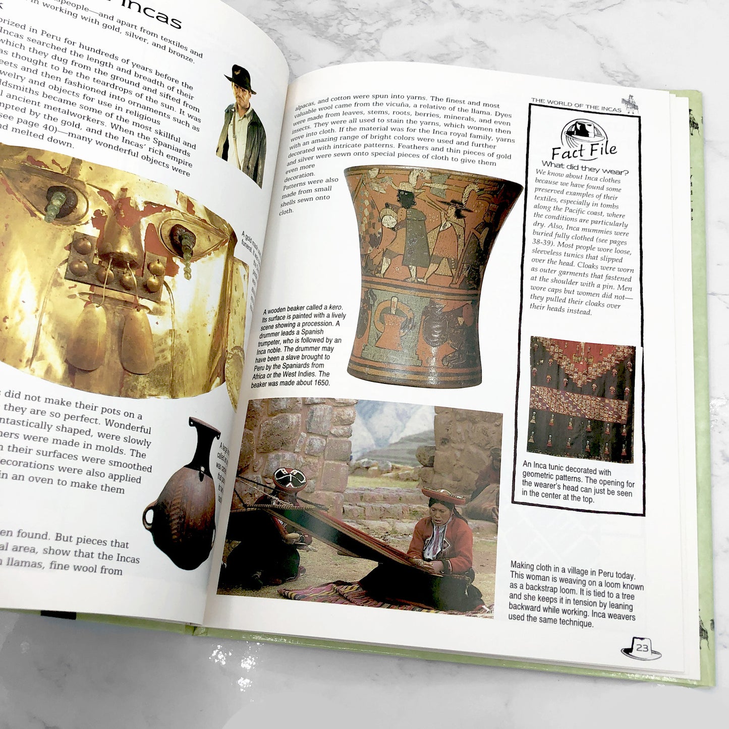 Indiana Jones Explores... The Incas by John Malam [FIRST EDITION] 1993 • Arcade