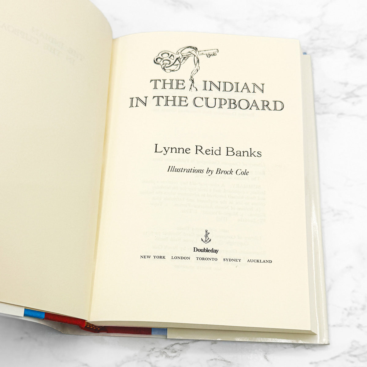 The Indian in the Cupboard by Lynne Reid Banks [FIRST BOOK CLUB EDITION] 1981 • Doubleday