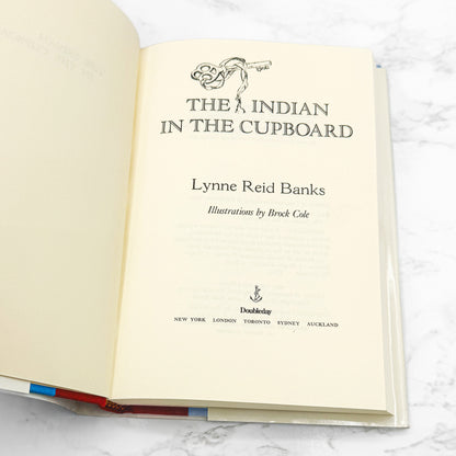 The Indian in the Cupboard by Lynne Reid Banks [FIRST BOOK CLUB EDITION] 1981 • Doubleday
