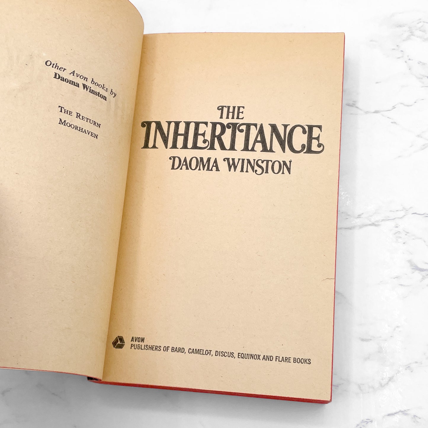 The Inheritance by Daoma Winston [FIRST EDITION PAPERBACK] 1972 • Avon