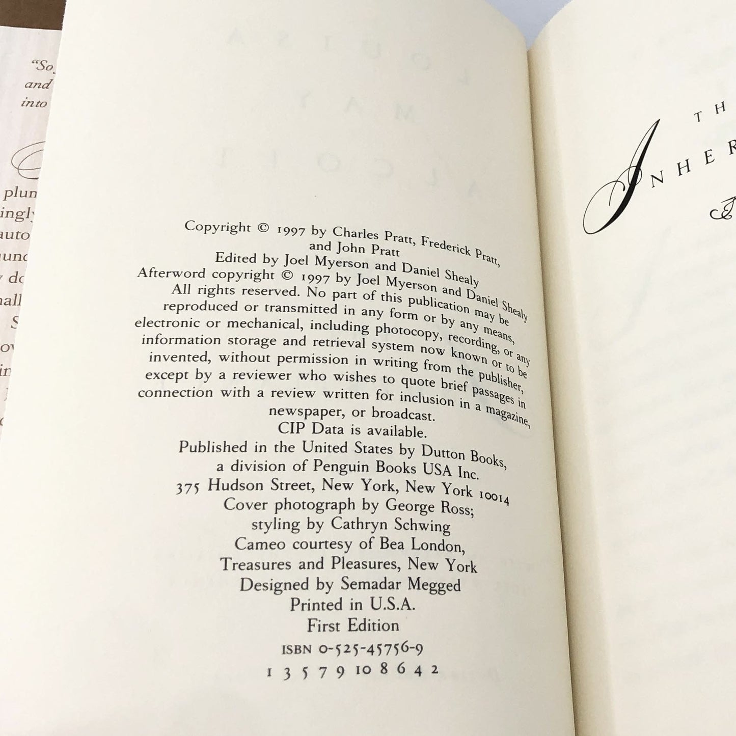 The Inheritance by Louisa May Alcott [FIRST EDITION • FIRST PRINTING] 1997