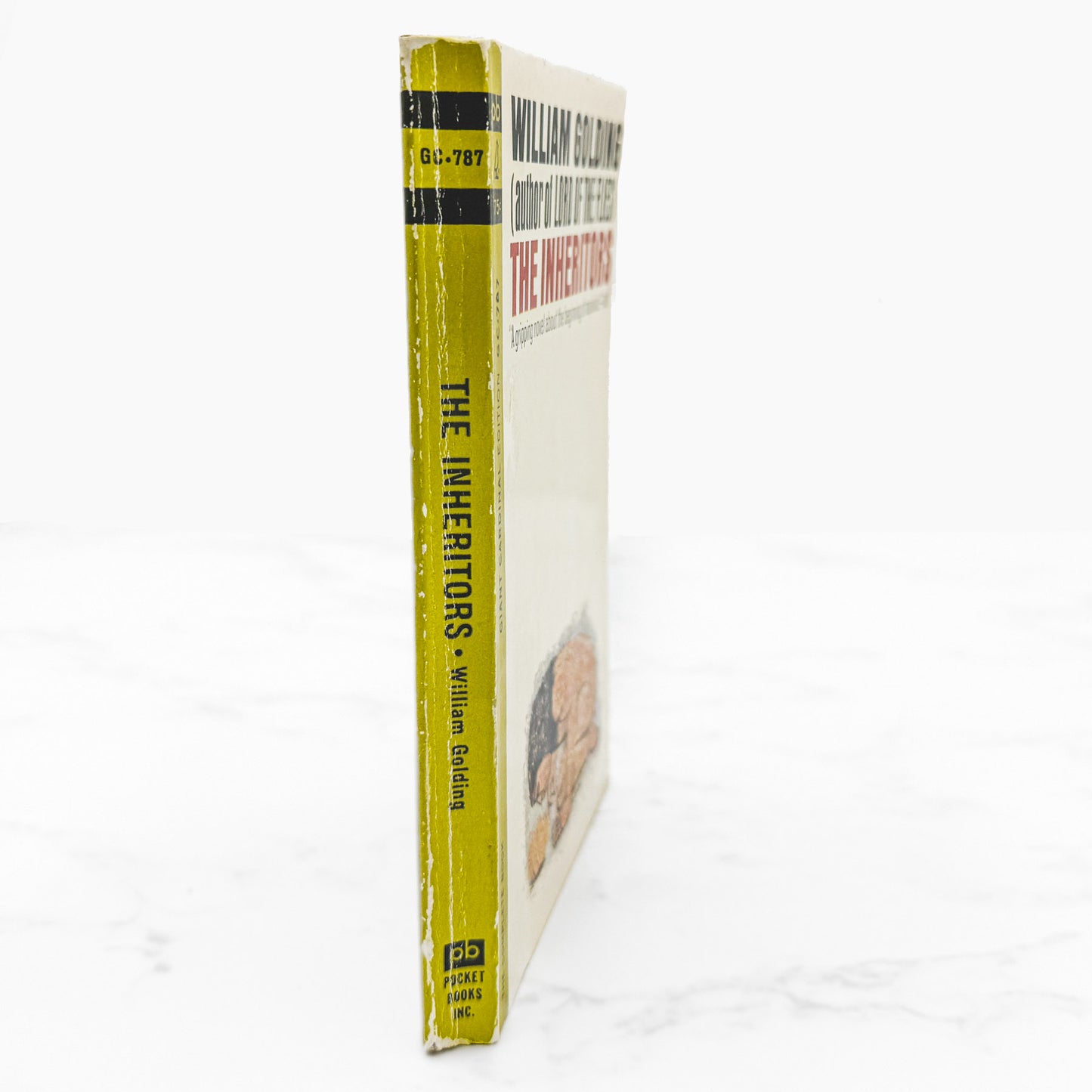 The Inheritors by William Golding [FIRST PAPERBACK PRINTING] 1963 • Pocket Giant Cardinal