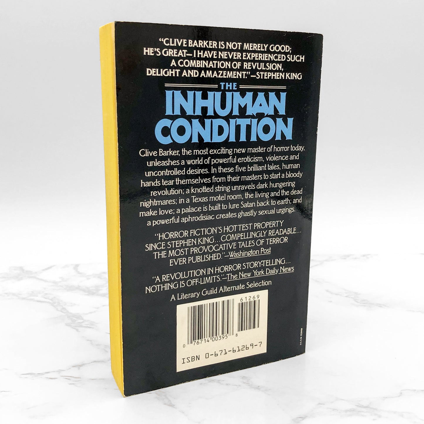 The Inhuman Condition by Clive Barker [FIRST PAPERBACK PRINTING] 1987 • Pocket Horror