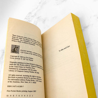 The Inhuman Condition by Clive Barker [FIRST PAPERBACK PRINTING] 1987 • Pocket Horror