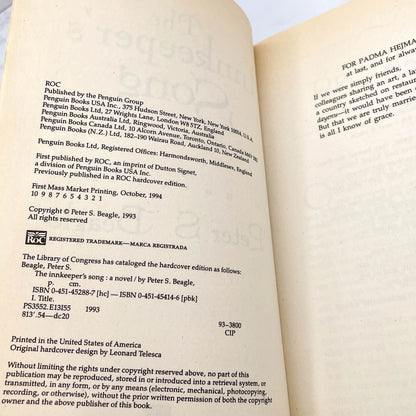 The Innkeeper's Song by Peter S. Beagle [FIRST PAPERBACK PRINTING] 1994 • ROC