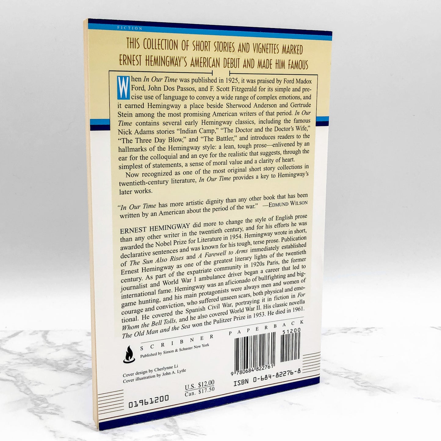 In Our Time by Ernest Hemingway [TRADE PAPERBACK] 2003 • Scribner