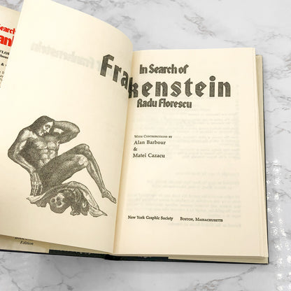 In Search of Frankenstein by Radu R. Florescu [1975 HARDCOVER] • New York Graphic Society