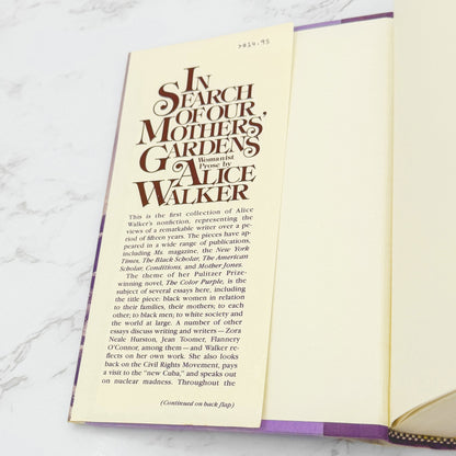 In Search of Our Mothers' Gardens by Alice Walker [FIRST EDITION] 1983 • HBJ