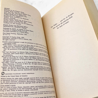 Insomnia by Stephen King [FIRST PAPERBACK EDITION] 1995 • Signet