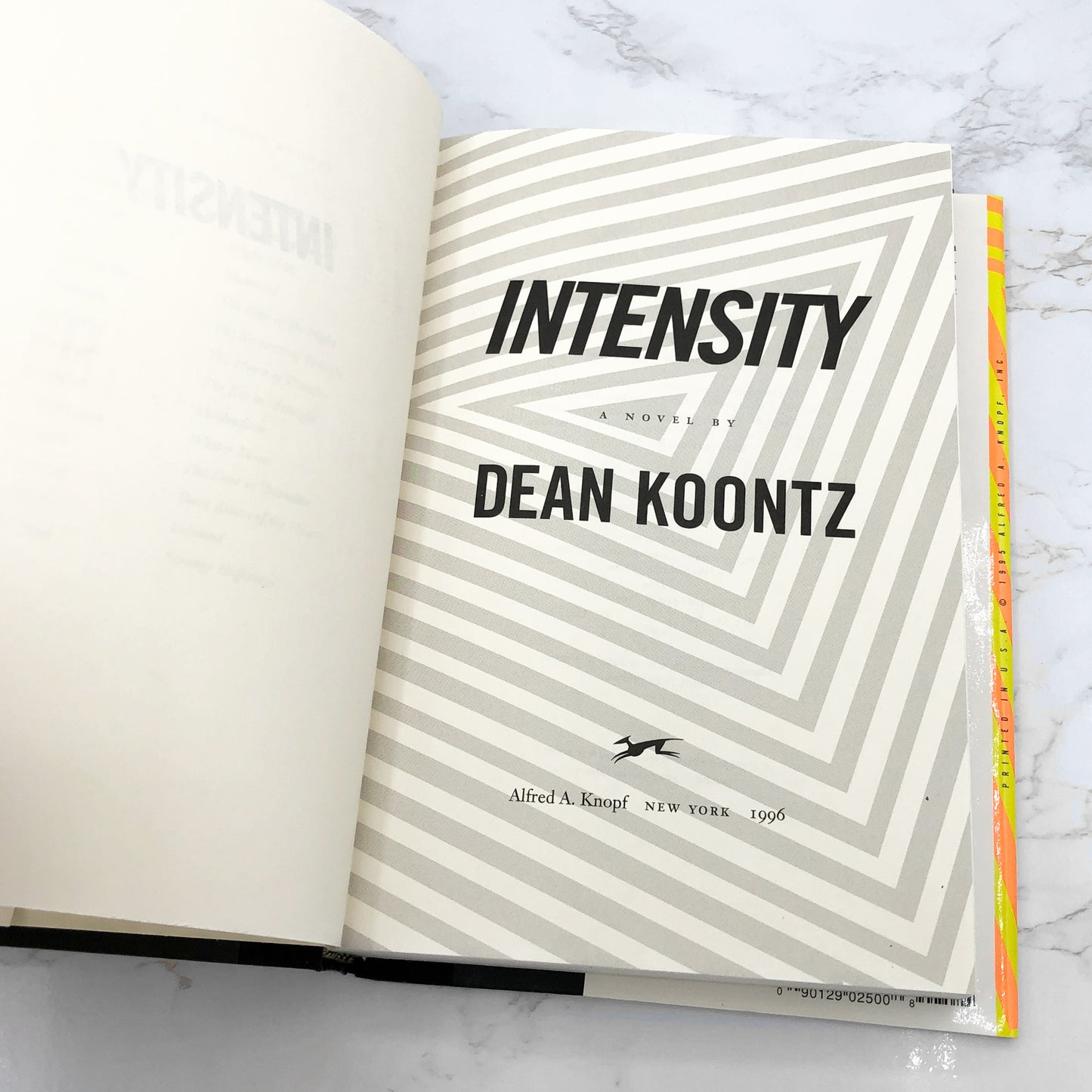Intensity by Dean Koontz [FIRST EDITION • FIRST PRINTING] 1995 • Knopf